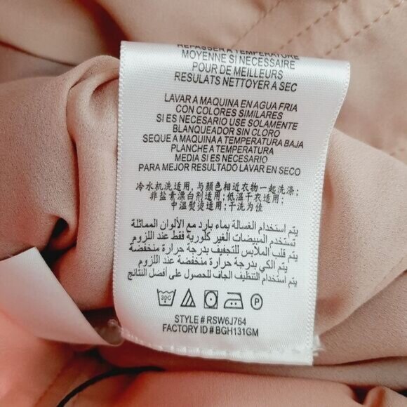 BCBG Max Azria Erin Strapless Ruffle Hem Satin Mini Dress Sz 4 - Picture 15 of 15